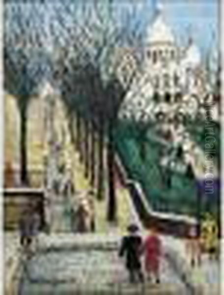  Montmartre  Oil Painting by Lucien Genin