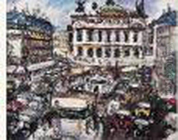 La Place De L'opera by Lucien Genin