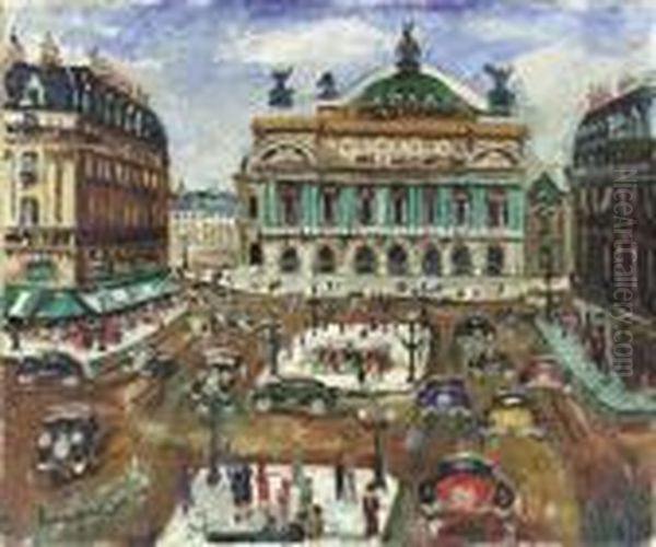 L'opera De Paris Oil Painting by Lucien Genin