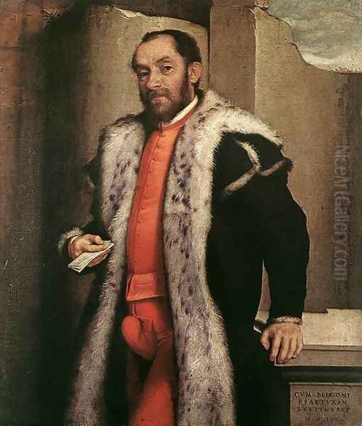 Portrait of Antonio Navagero 1565 Oil Painting by Giovanni Battista Moroni