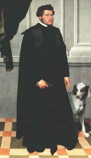 Gian Lodovico Madruzzo 1551-52 Oil Painting by Giovanni Battista Moroni