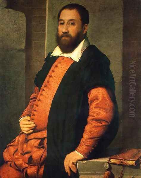 Portrait of Jacopo Foscarini 1575 Oil Painting by Giovanni Battista Moroni