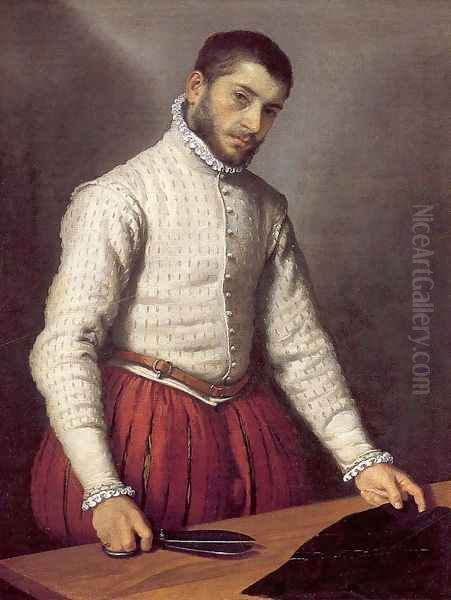 The Tailor c. 1570 Oil Painting by Giovanni Battista Moroni