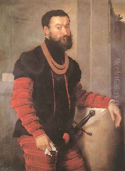 Portrait of a Soldier 1555-59 Oil Painting by Giovanni Battista Moroni