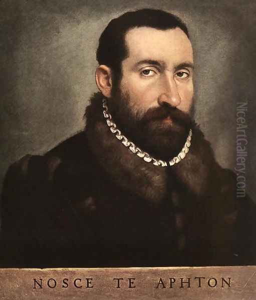 Portrait of a Man (3) Oil Painting by Giovanni Battista Moroni