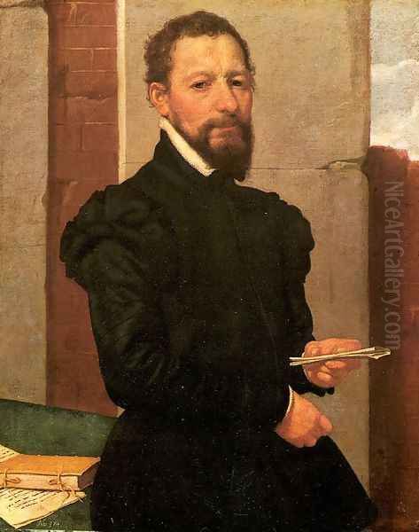 Portrait of a Man 1560 Oil Painting by Giovanni Battista Moroni