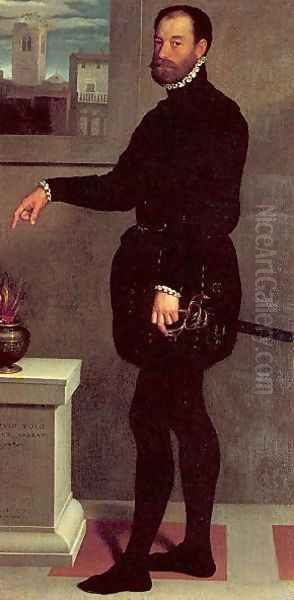 The Count Pietro Secco-Suardo 1563 Oil Painting by Giovanni Battista Moroni