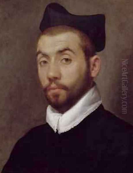 Portrait of a Man presumed to be Clement Marot Oil Painting by Giovanni Battista Moroni