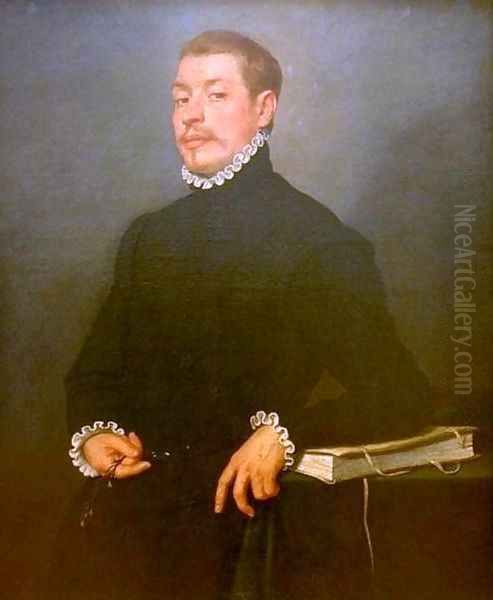 Portrait of a Scholar Oil Painting by Giovanni Battista Moroni