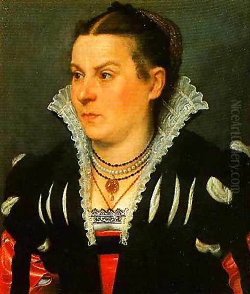 Portrait of a Noblewoman Oil Painting by Giovanni Battista Moroni