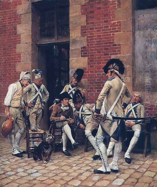 The Sergeant's Portrait Oil Painting by Jean-Louis-Ernest Meissonier