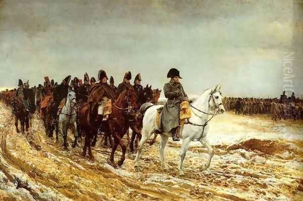 The French Campaign Oil Painting by Jean-Louis-Ernest Meissonier