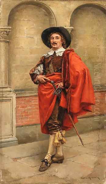 Untitled Oil Painting by Jean-Louis-Ernest Meissonier