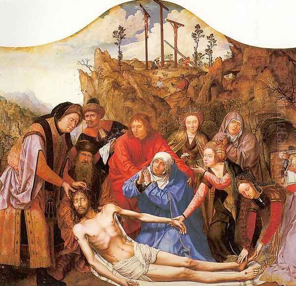 Lamentation (Central panel of the Guild of Carpenters' Altarpiece) Approx. 1508-11 Oil Painting by Quinten Metsys