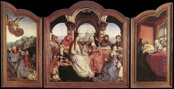 St Anne Altarpiece 1507-08 Oil Painting by Quinten Metsys