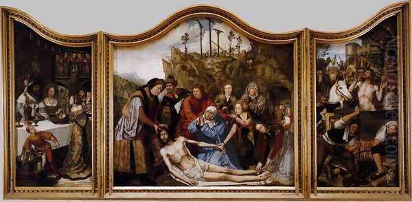 St John Altarpiece 1507-08 Oil Painting by Quinten Metsys