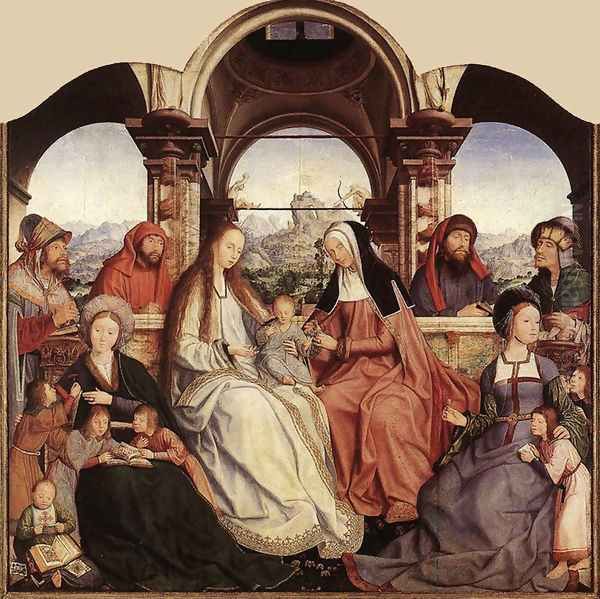 St Anne Altarpiece (central panel) 1507-08 Oil Painting by Quinten Metsys