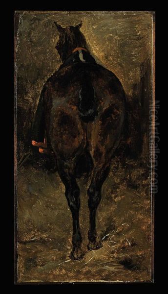 A Horse Croup Oil Painting by Theodore Gericault