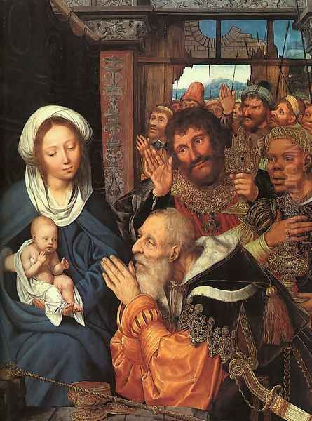 The Adoration of the Magi 1526 Oil Painting by Quinten Metsys