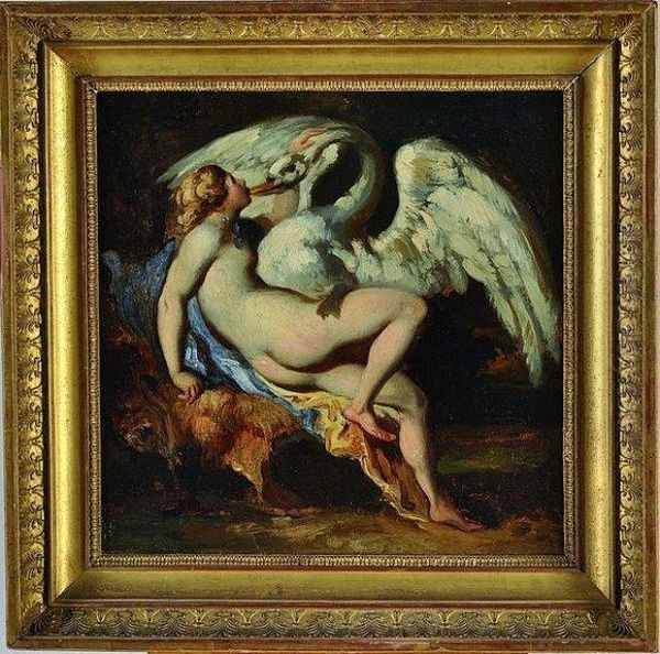 leda Et Le Cygne Oil Painting by Theodore Gericault