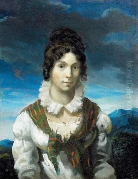 Portrait Presume De Mme Elisabeth Dedreux Oil Painting by Theodore Gericault