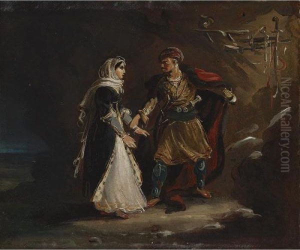 Bride Of Abidos Oil Painting by Theodore Gericault