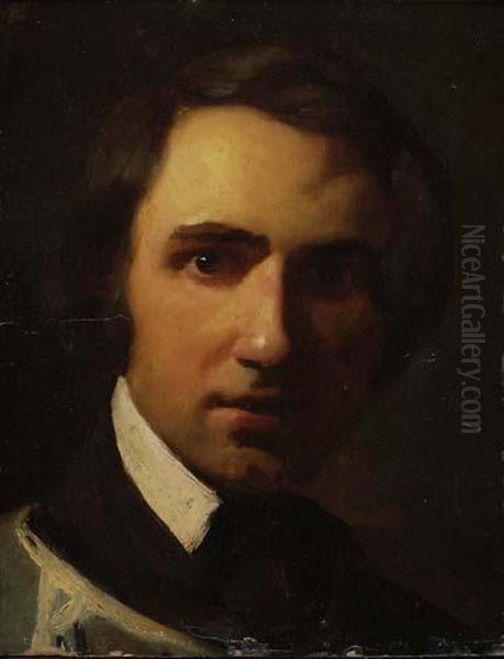 Portrait Study Of A Young Man Oil Painting by Theodore Gericault