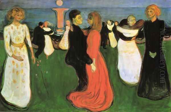 The Dance Of Life Oil Painting by Edvard Munch