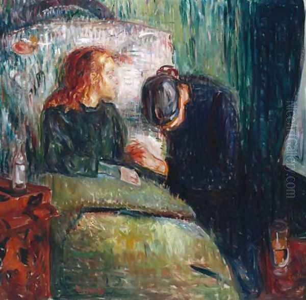 The Sick Child Oil Painting by Edvard Munch