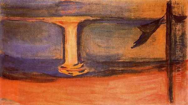 Asgardstrand Oil Painting by Edvard Munch