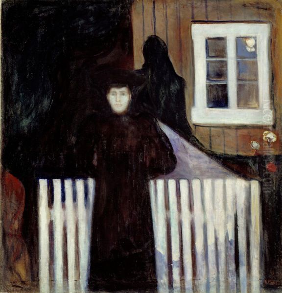 Moonlight Oil Painting by Edvard Munch