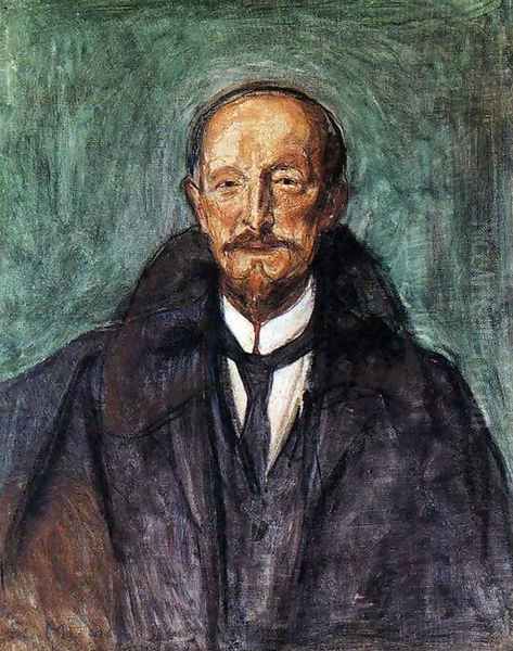 Albert Kollmann Oil Painting by Edvard Munch