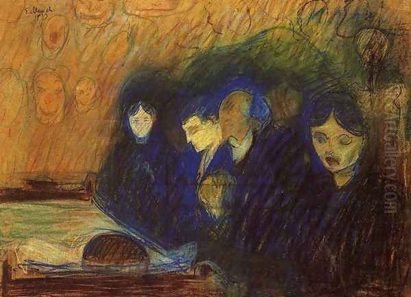 By the Deathbed 2 Oil Painting by Edvard Munch