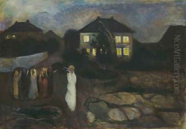 The Storm Oil Painting by Edvard Munch