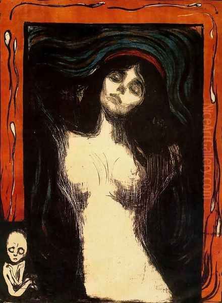 Madonna 3 Oil Painting by Edvard Munch