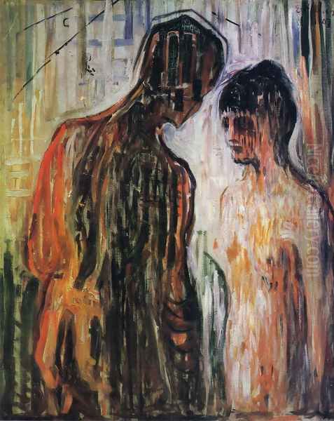 Cupid and Psyche Oil Painting by Edvard Munch