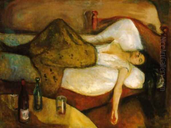 The Day After Oil Painting by Edvard Munch