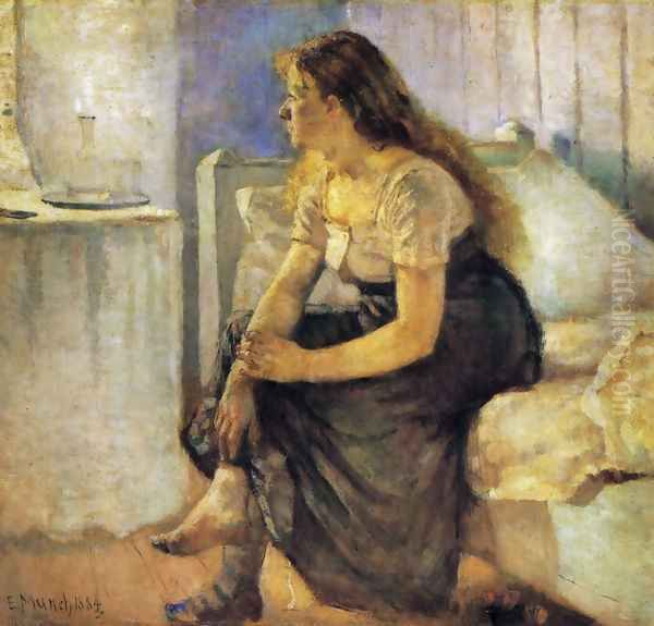 The Morning 1884 Oil Painting by Edvard Munch