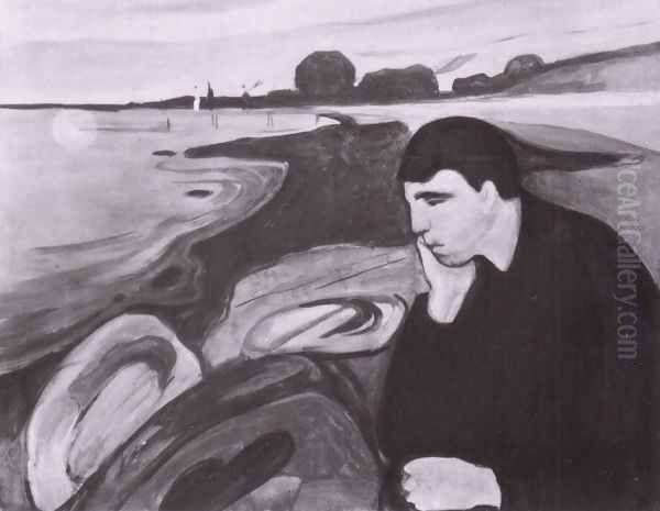 melancolie 1901 Oil Painting by Edvard Munch