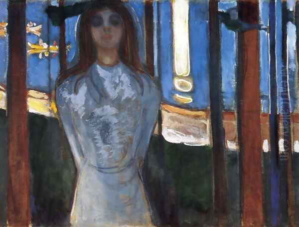 The voice 1893 Oil Painting by Edvard Munch