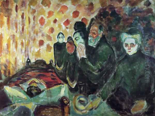 By the Deathbed Oil Painting by Edvard Munch