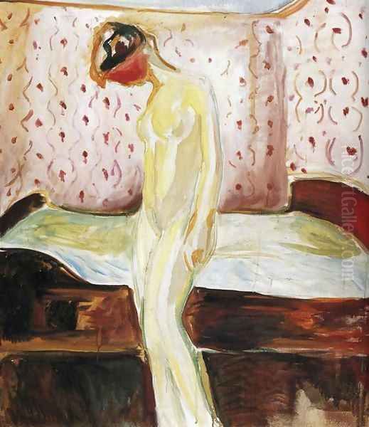 Weeping Girl Oil Painting by Edvard Munch