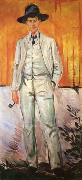 Ludvig Karsten Oil Painting by Edvard Munch