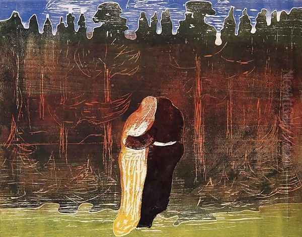 Towards the Forest II Oil Painting by Edvard Munch