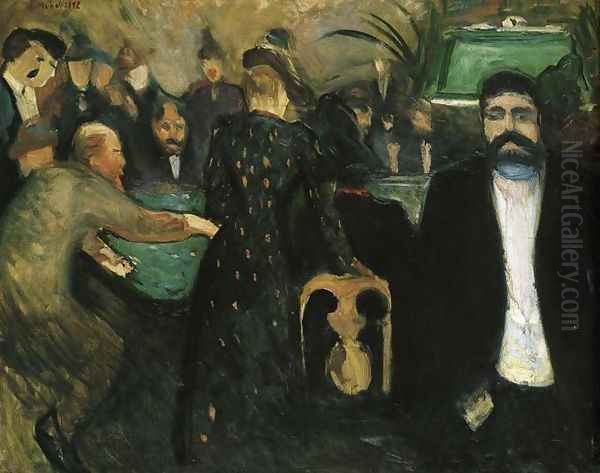 The Roulette I Oil Painting by Edvard Munch