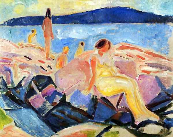 High Summer II Oil Painting by Edvard Munch