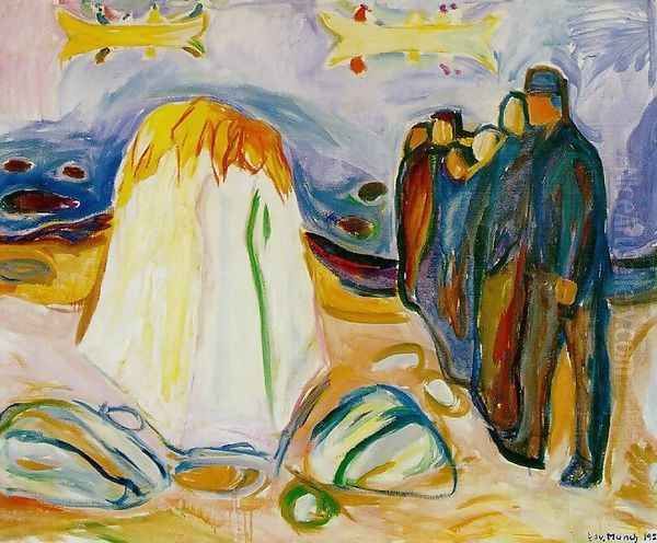 Meeting Oil Painting by Edvard Munch