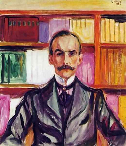 Count Henry Kessler Oil Painting by Edvard Munch