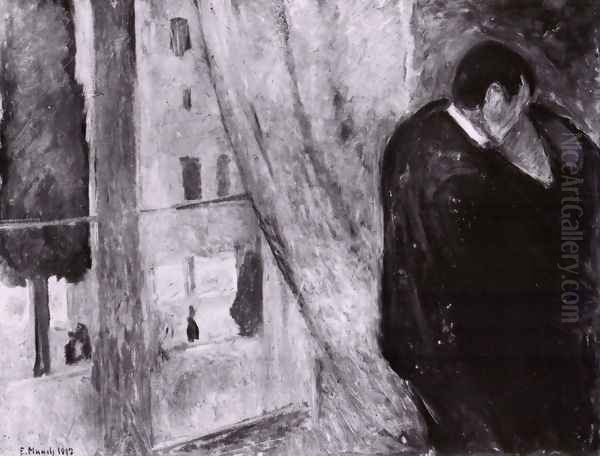 le baiser 1892 Oil Painting by Edvard Munch