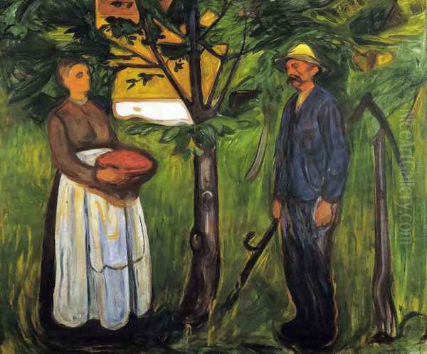 Fertility II Oil Painting by Edvard Munch